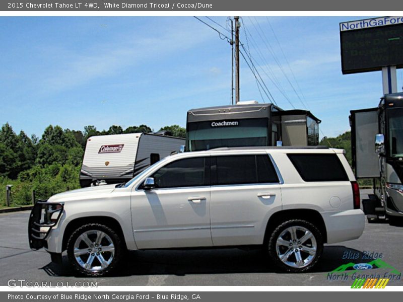 White Diamond Tricoat / Cocoa/Dune 2015 Chevrolet Tahoe LT 4WD