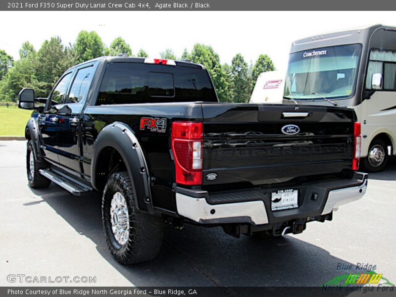 Agate Black / Black 2021 Ford F350 Super Duty Lariat Crew Cab 4x4