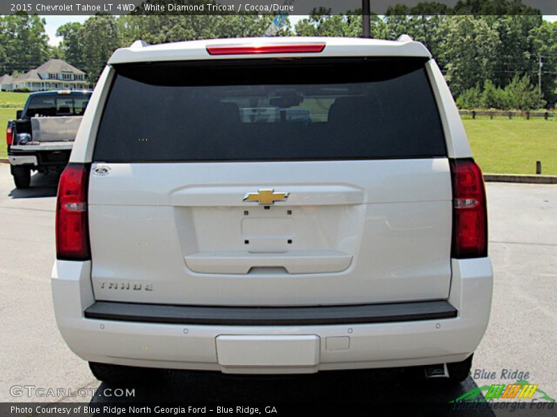 White Diamond Tricoat / Cocoa/Dune 2015 Chevrolet Tahoe LT 4WD