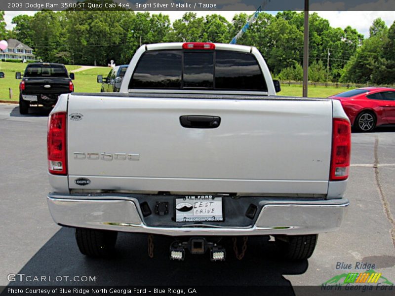 Bright Silver Metallic / Taupe 2003 Dodge Ram 3500 ST Quad Cab 4x4