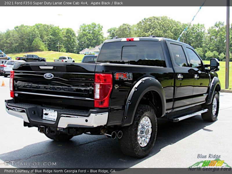 Agate Black / Black 2021 Ford F350 Super Duty Lariat Crew Cab 4x4