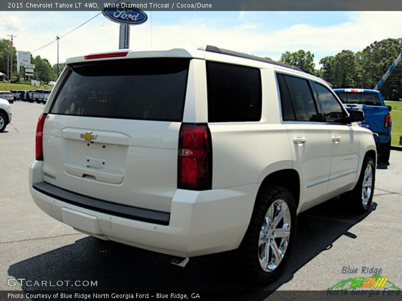 White Diamond Tricoat / Cocoa/Dune 2015 Chevrolet Tahoe LT 4WD