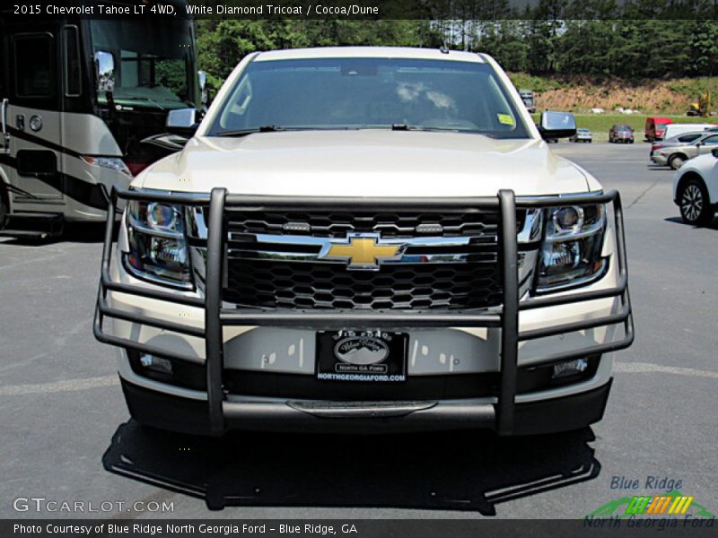 White Diamond Tricoat / Cocoa/Dune 2015 Chevrolet Tahoe LT 4WD