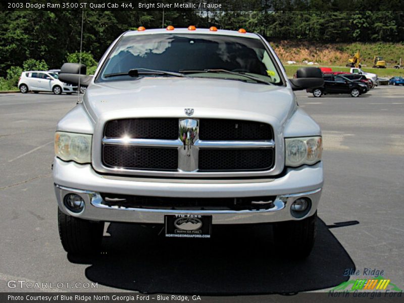 Bright Silver Metallic / Taupe 2003 Dodge Ram 3500 ST Quad Cab 4x4