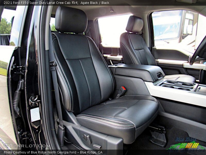 Agate Black / Black 2021 Ford F350 Super Duty Lariat Crew Cab 4x4