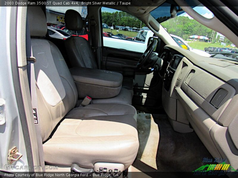 Bright Silver Metallic / Taupe 2003 Dodge Ram 3500 ST Quad Cab 4x4