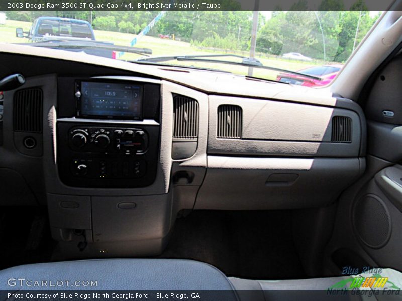 Bright Silver Metallic / Taupe 2003 Dodge Ram 3500 ST Quad Cab 4x4