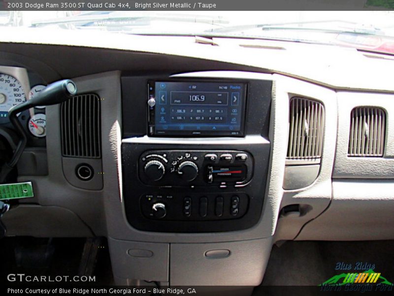 Bright Silver Metallic / Taupe 2003 Dodge Ram 3500 ST Quad Cab 4x4