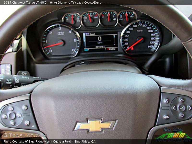 White Diamond Tricoat / Cocoa/Dune 2015 Chevrolet Tahoe LT 4WD