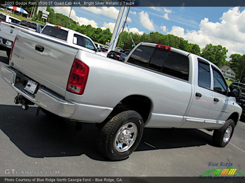 Bright Silver Metallic / Taupe 2003 Dodge Ram 3500 ST Quad Cab 4x4