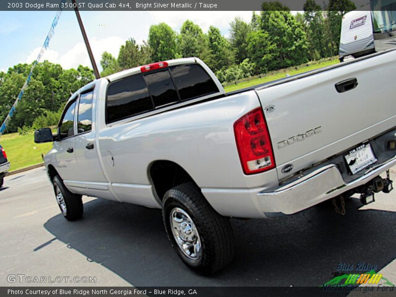 Bright Silver Metallic / Taupe 2003 Dodge Ram 3500 ST Quad Cab 4x4