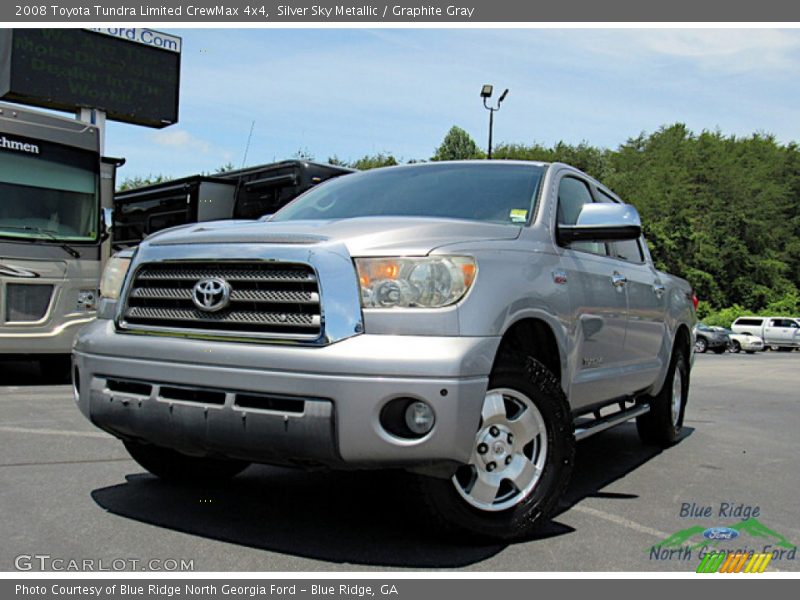 Silver Sky Metallic / Graphite Gray 2008 Toyota Tundra Limited CrewMax 4x4