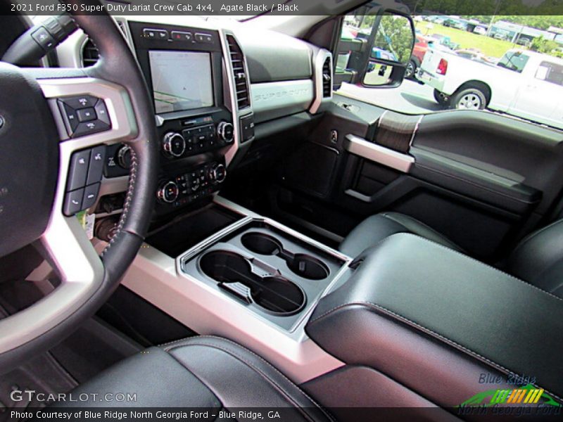 Agate Black / Black 2021 Ford F350 Super Duty Lariat Crew Cab 4x4