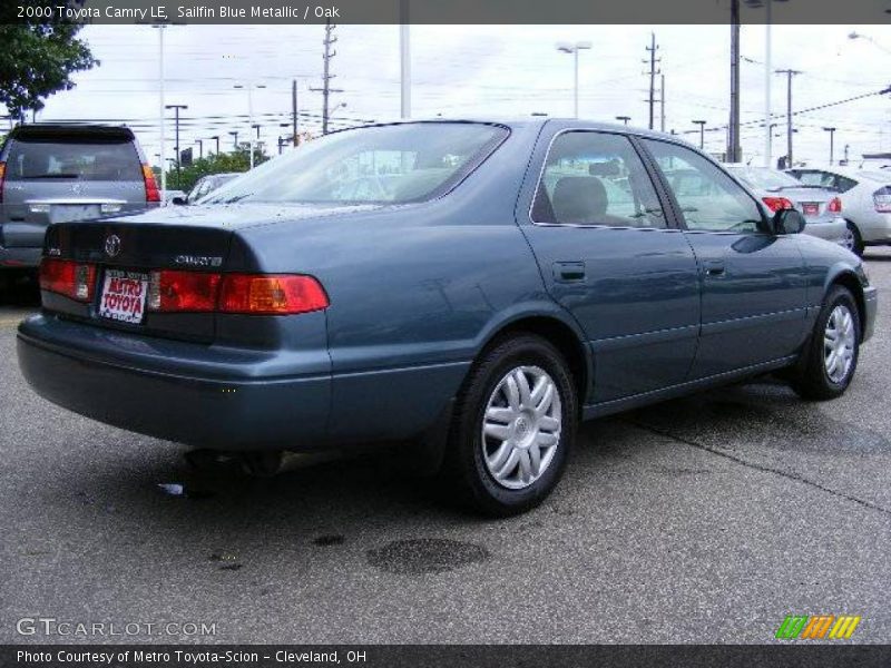 Sailfin Blue Metallic / Oak 2000 Toyota Camry LE
