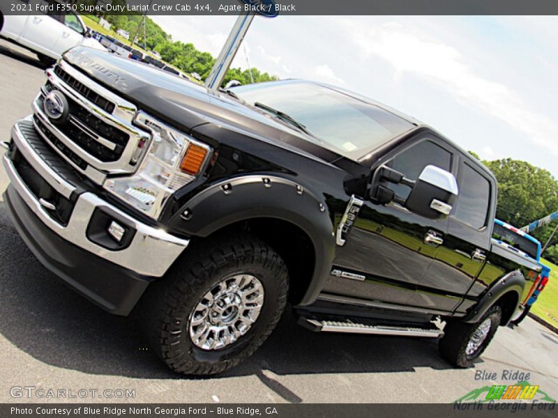 Agate Black / Black 2021 Ford F350 Super Duty Lariat Crew Cab 4x4