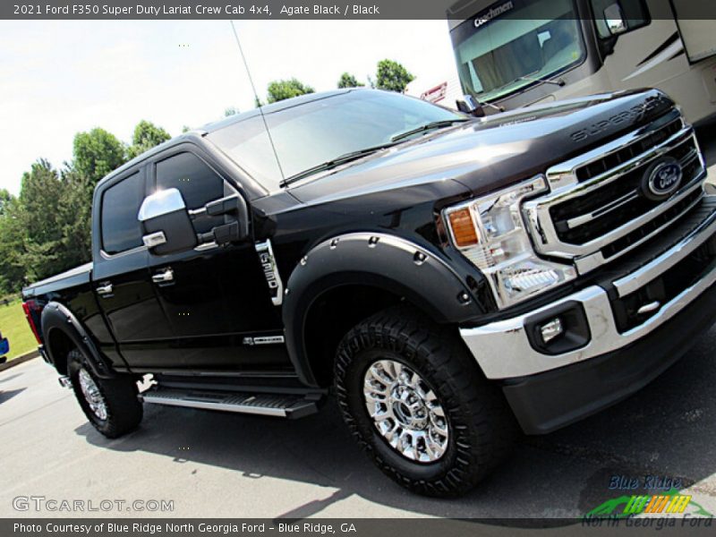 Agate Black / Black 2021 Ford F350 Super Duty Lariat Crew Cab 4x4