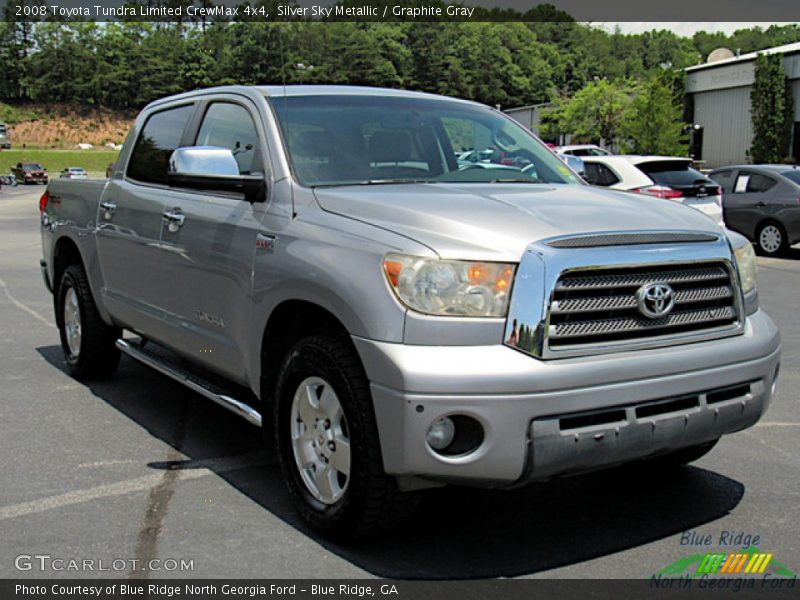 Silver Sky Metallic / Graphite Gray 2008 Toyota Tundra Limited CrewMax 4x4