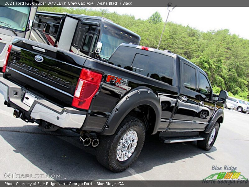 Agate Black / Black 2021 Ford F350 Super Duty Lariat Crew Cab 4x4