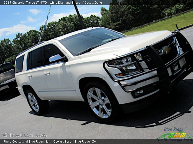 White Diamond Tricoat / Cocoa/Dune 2015 Chevrolet Tahoe LT 4WD