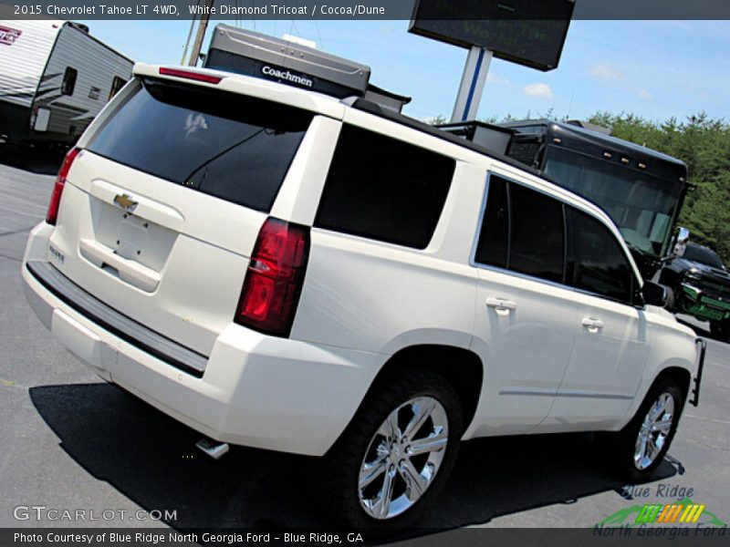 White Diamond Tricoat / Cocoa/Dune 2015 Chevrolet Tahoe LT 4WD