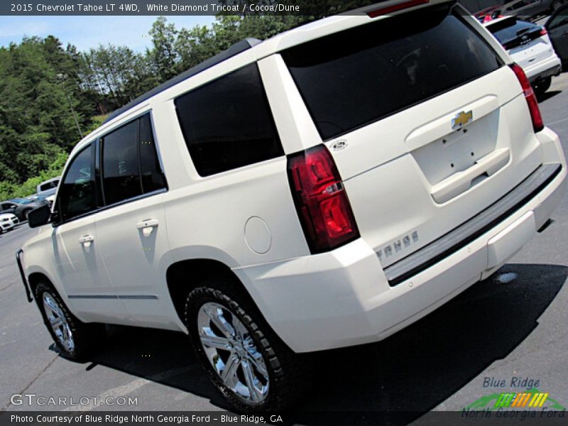 White Diamond Tricoat / Cocoa/Dune 2015 Chevrolet Tahoe LT 4WD