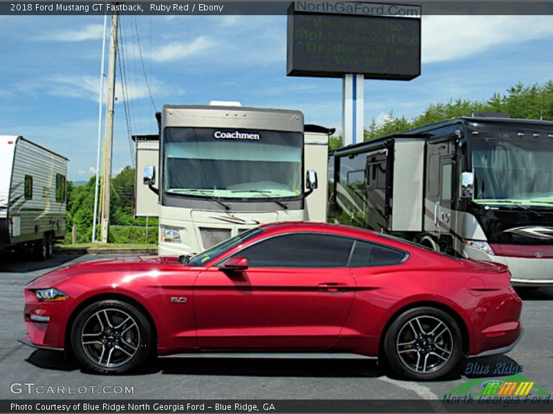 Ruby Red / Ebony 2018 Ford Mustang GT Fastback