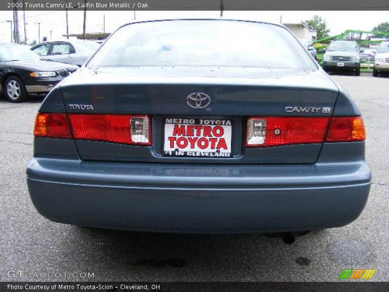Sailfin Blue Metallic / Oak 2000 Toyota Camry LE