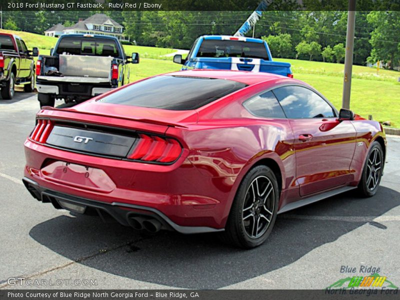 Ruby Red / Ebony 2018 Ford Mustang GT Fastback
