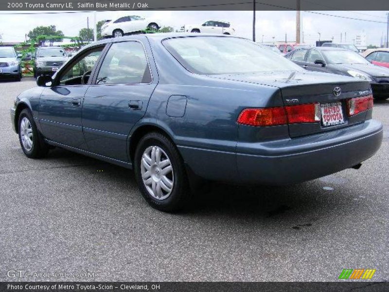 Sailfin Blue Metallic / Oak 2000 Toyota Camry LE