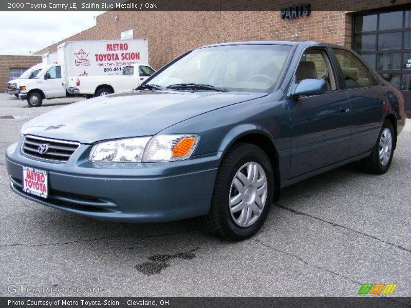 Sailfin Blue Metallic / Oak 2000 Toyota Camry LE