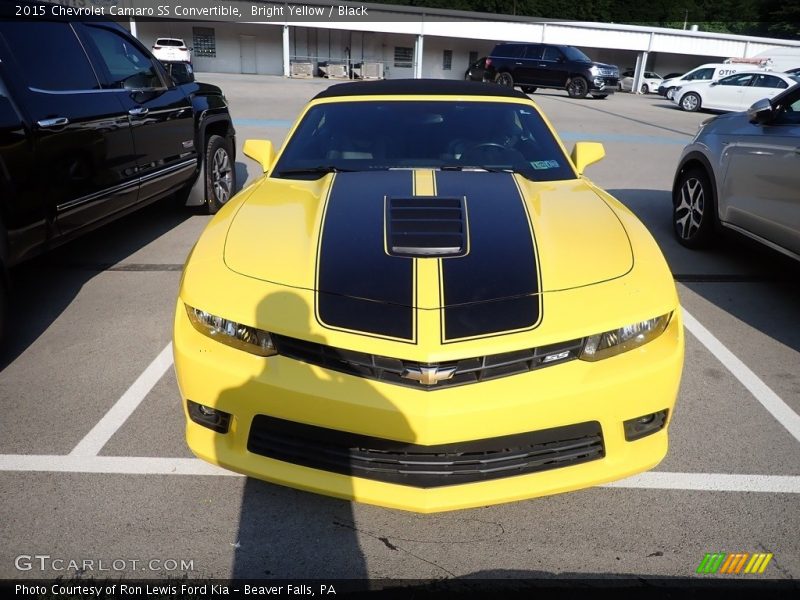 Bright Yellow / Black 2015 Chevrolet Camaro SS Convertible