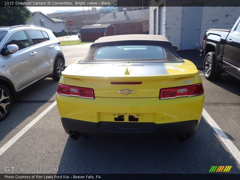 Bright Yellow / Black 2015 Chevrolet Camaro SS Convertible