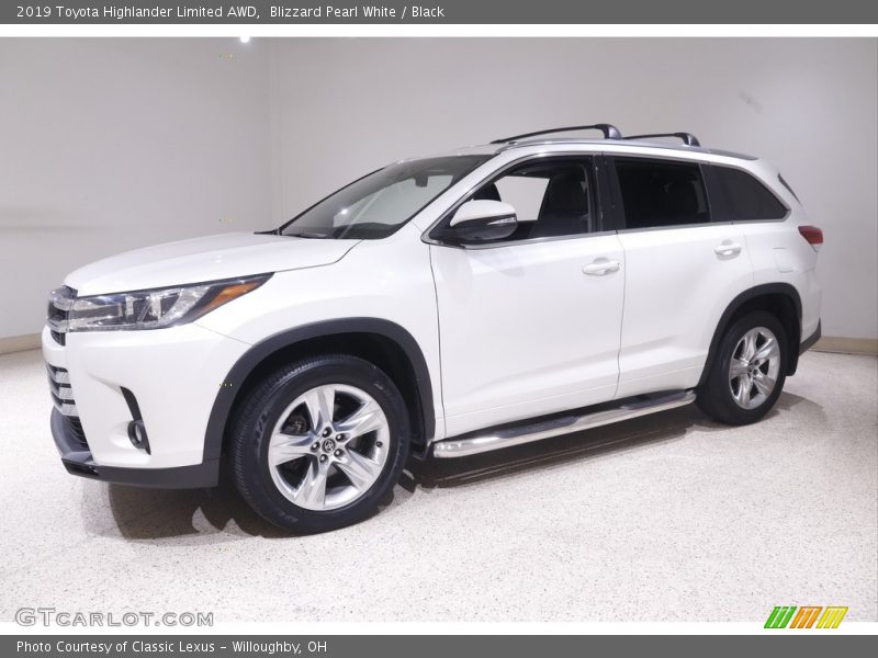 Blizzard Pearl White / Black 2019 Toyota Highlander Limited AWD