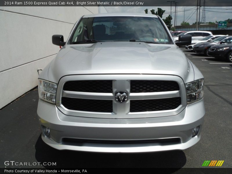 Bright Silver Metallic / Black/Diesel Gray 2014 Ram 1500 Express Quad Cab 4x4