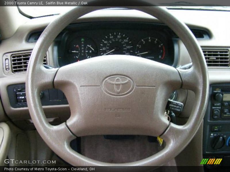 Sailfin Blue Metallic / Oak 2000 Toyota Camry LE