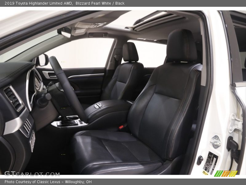 Blizzard Pearl White / Black 2019 Toyota Highlander Limited AWD
