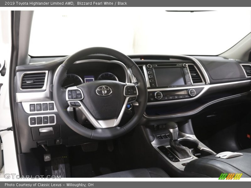 Blizzard Pearl White / Black 2019 Toyota Highlander Limited AWD