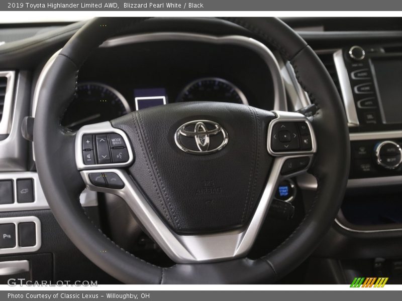 Blizzard Pearl White / Black 2019 Toyota Highlander Limited AWD