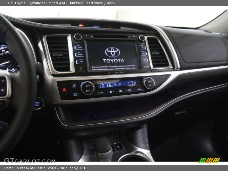 Blizzard Pearl White / Black 2019 Toyota Highlander Limited AWD