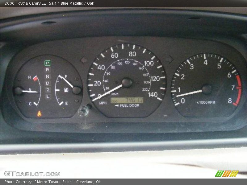 Sailfin Blue Metallic / Oak 2000 Toyota Camry LE