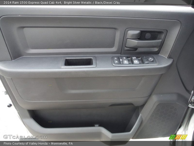Bright Silver Metallic / Black/Diesel Gray 2014 Ram 1500 Express Quad Cab 4x4