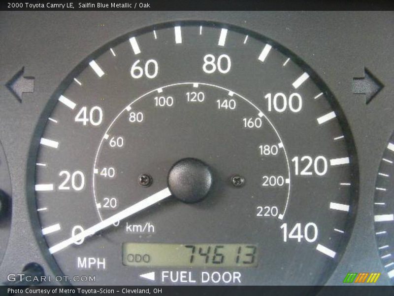 Sailfin Blue Metallic / Oak 2000 Toyota Camry LE