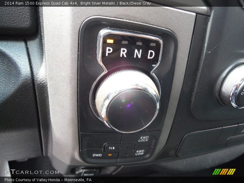 Bright Silver Metallic / Black/Diesel Gray 2014 Ram 1500 Express Quad Cab 4x4