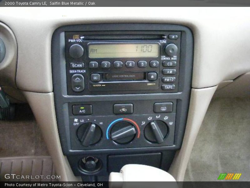 Sailfin Blue Metallic / Oak 2000 Toyota Camry LE