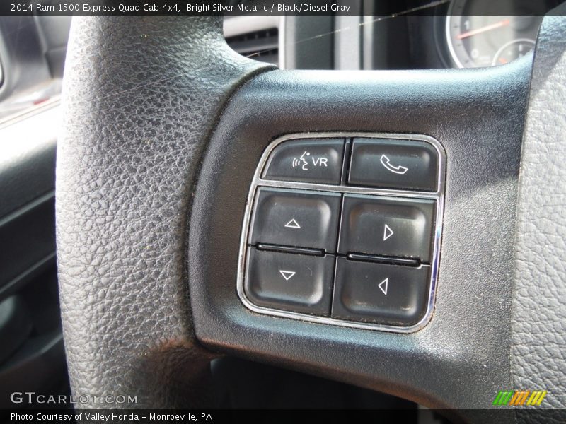 Bright Silver Metallic / Black/Diesel Gray 2014 Ram 1500 Express Quad Cab 4x4