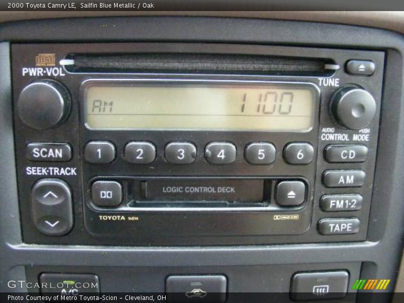 Sailfin Blue Metallic / Oak 2000 Toyota Camry LE