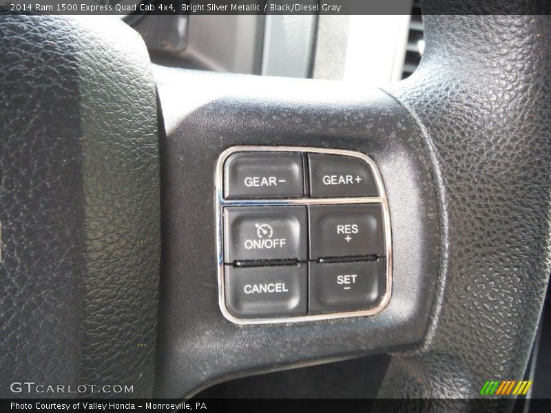 Bright Silver Metallic / Black/Diesel Gray 2014 Ram 1500 Express Quad Cab 4x4
