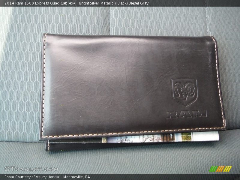 Bright Silver Metallic / Black/Diesel Gray 2014 Ram 1500 Express Quad Cab 4x4