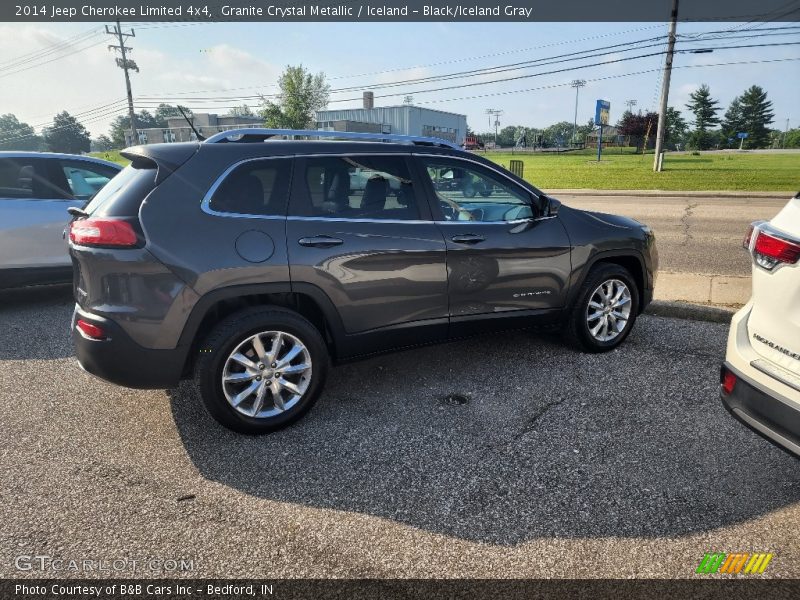 Granite Crystal Metallic / Iceland - Black/Iceland Gray 2014 Jeep Cherokee Limited 4x4