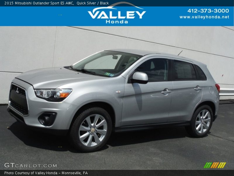 Quick Silver / Black 2015 Mitsubishi Outlander Sport ES AWC